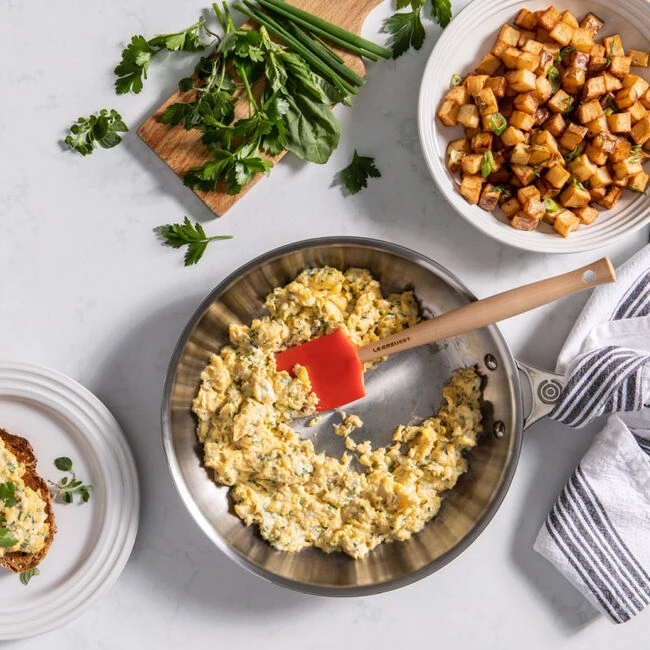 Le Creuset Stainless Steel Fry Pan 2 Le Creuset Stainless Steel Fry Pan - Image 2