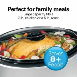 Hamilton Beach 7 Quart Oval Slow Cooker -Kitchenware Sales Shop 33176 VPA 03
