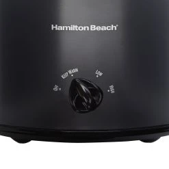 Hamilton Beach 3 Quart Slow Cooker, Matte Black -Kitchenware Sales Shop 33231 06