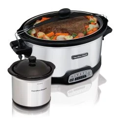 Hamilton Beach Stay Or Go® Programmable 7 Qt. Slow Cooker With Party Dipper