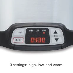 Hamilton Beach 8 Quart Programmable Countdown Slow Cooker, Silver 9 Hamilton Beach 8 Quart Programmable Countdown Slow Cooker, Silver -Kitchenware Sales Shop 33480 03TOI