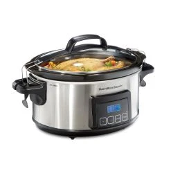Hamilton Beach Programmable Stay Or Go® 6 Qt. Slow Cooker, Stainless Steel