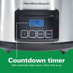 Hamilton Beach Programmable Stay Or Go® 6 Qt. Slow Cooker, Stainless Steel -Kitchenware Sales Shop 33561 VPA 04
