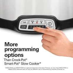 Stay Or Go® Programmable Slow Cooker, Silver 9 Stay Or Go® Programmable Slow Cooker, Silver -Kitchenware Sales Shop 33576N VPA 03