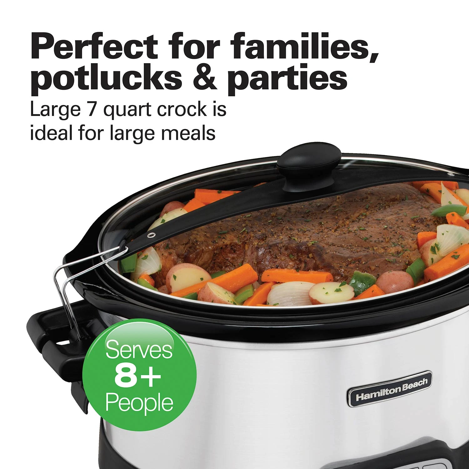 Stay Or Go® Programmable Slow Cooker, Silver 5 Stay Or Go® Programmable Slow Cooker, Silver - Image 5