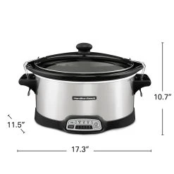 Stay Or Go® Programmable Slow Cooker, Silver 13 Stay Or Go® Programmable Slow Cooker, Silver -Kitchenware Sales Shop 33576N VPA 08