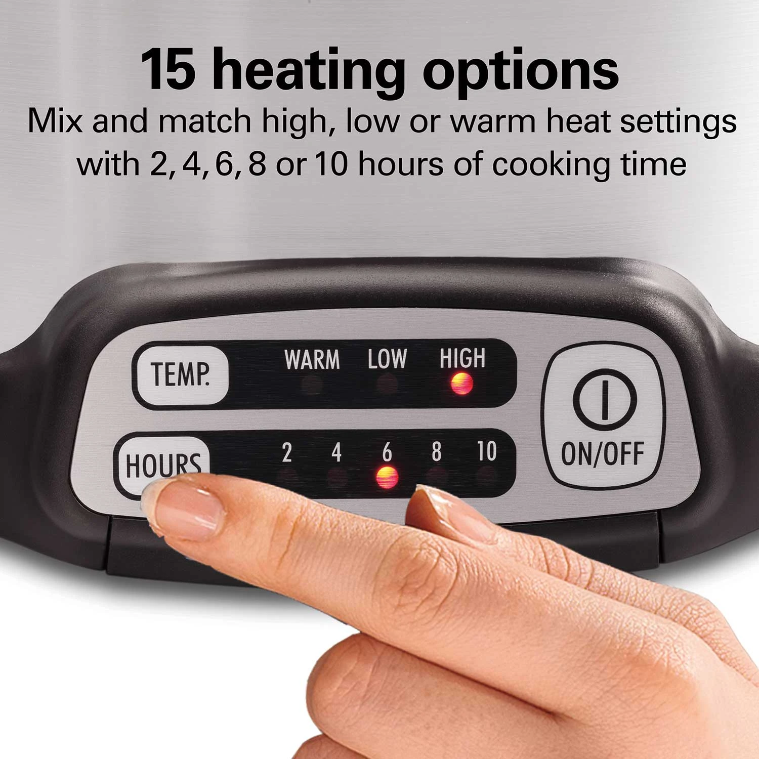 Hamilton Beach Stay Or Go® Sear & Cook 6 Quart Slow Cooker, Silver 3 Hamilton Beach Stay Or Go® Sear & Cook 6 Quart Slow Cooker, Silver - Image 3