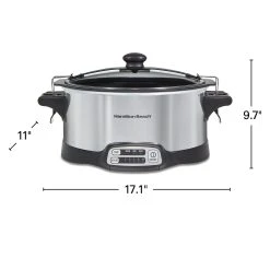 Hamilton Beach Stay Or Go® Sear & Cook 6 Quart Slow Cooker, Silver 15 Hamilton Beach Stay Or Go® Sear & Cook 6 Quart Slow Cooker, Silver -Kitchenware Sales Shop 33663 VPA 08