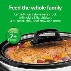 Hamilton Beach 6 Quart Oval Slow Cooker 9 Hamilton Beach 6 Quart Oval Slow Cooker -Kitchenware Sales Shop 33665 VPA 03