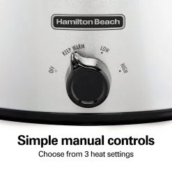 Hamilton Beach 6 Quart Oval Slow Cooker 11 Hamilton Beach 6 Quart Oval Slow Cooker -Kitchenware Sales Shop 33665 VPA 05
