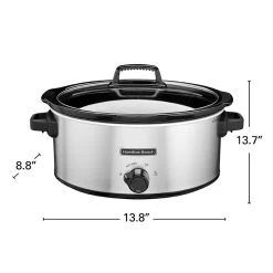 Hamilton Beach 6 Quart Oval Slow Cooker 13 Hamilton Beach 6 Quart Oval Slow Cooker -Kitchenware Sales Shop 33665 VPA 08