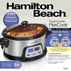 Hamilton Beach FlexCook™ 6 Qt Stay Or Go® Slow Cooker -Kitchenware Sales Shop 33861 pkg
