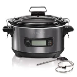 Hamilton Beach Temp Tracker™ 6 Quart Slow Cooker -Kitchenware Sales Shop 33866 03