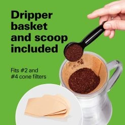 Hamilton Beach Pour Over Coffee Maker, 17 Ounce Glass Carafe -Kitchenware Sales Shop 40406 VPA 07