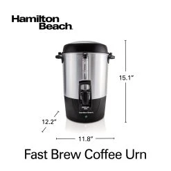 Hamilton Beach Fast Brew Coffee Urn, 45 Cup Capacity -Kitchenware Sales Shop 40521 VPA 08