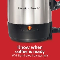 12 Cup Percolator With Cool-Touch Handle, Stainless Steel 13 12 Cup Percolator With Cool-Touch Handle, Stainless Steel -Kitchenware Sales Shop 40616R VPA 06