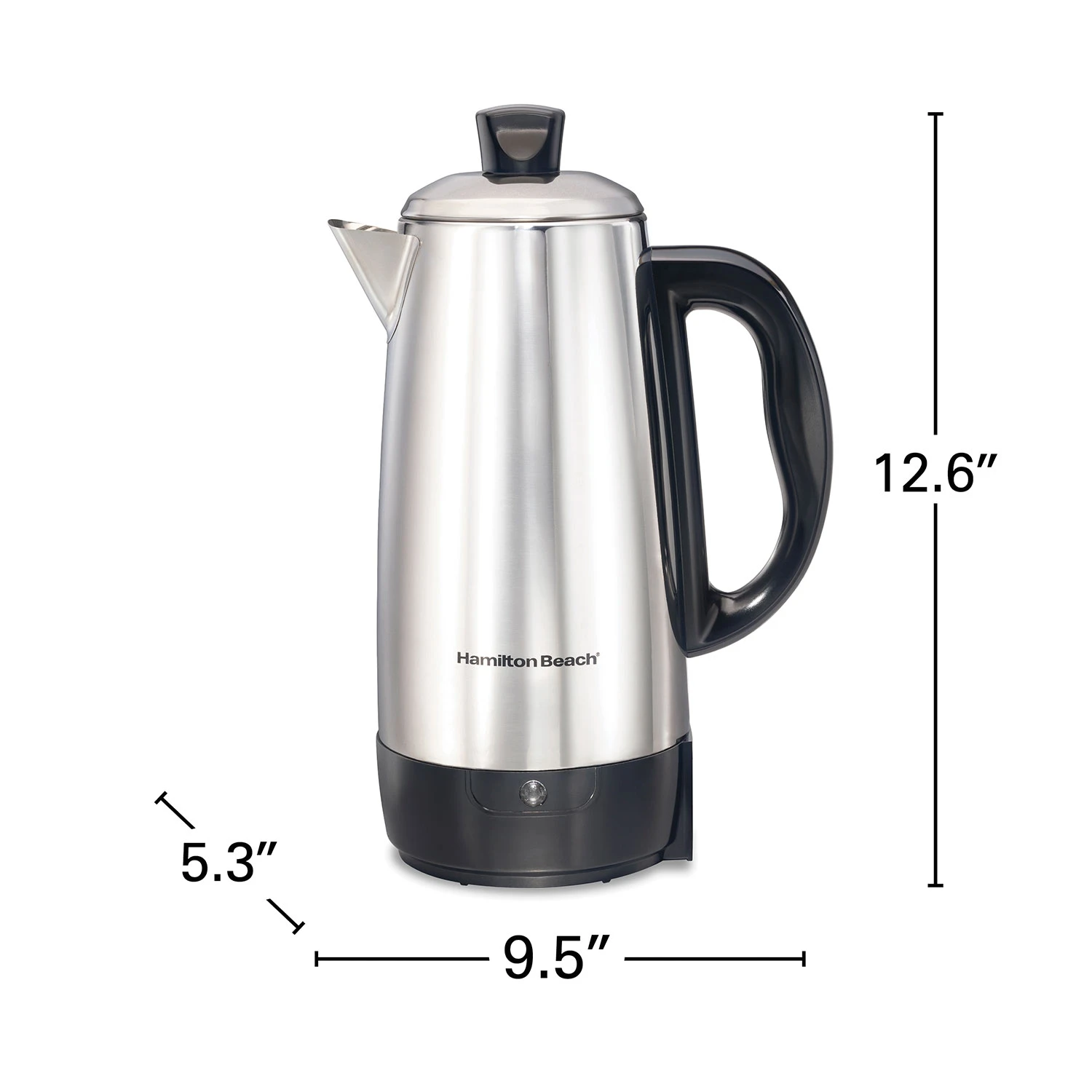 12 Cup Percolator With Cool-Touch Handle, Stainless Steel 8 12 Cup Percolator With Cool-Touch Handle, Stainless Steel - Image 8