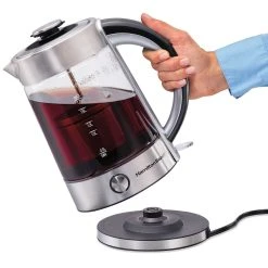 Hamilton Beach 1.7 Liter Electric Glass Kettle With Tea Steeper -Kitchenware Sales Shop 40868 05
