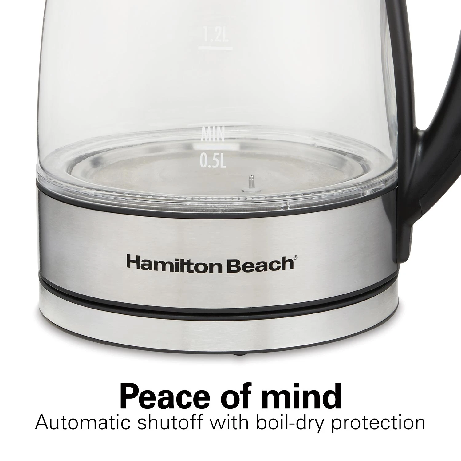 Hamilton Beach 1.7 Liter Variable Temperature Glass Kettle 5 Hamilton Beach 1.7 Liter Variable Temperature Glass Kettle - Image 5