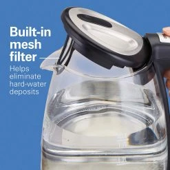 Hamilton Beach 1.7 Liter Variable Temperature Glass Kettle 14 Hamilton Beach 1.7 Liter Variable Temperature Glass Kettle -Kitchenware Sales Shop 40941R VPA 07