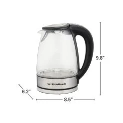 Hamilton Beach 1.7 Liter Variable Temperature Glass Kettle 15 Hamilton Beach 1.7 Liter Variable Temperature Glass Kettle -Kitchenware Sales Shop 40941R VPA 08