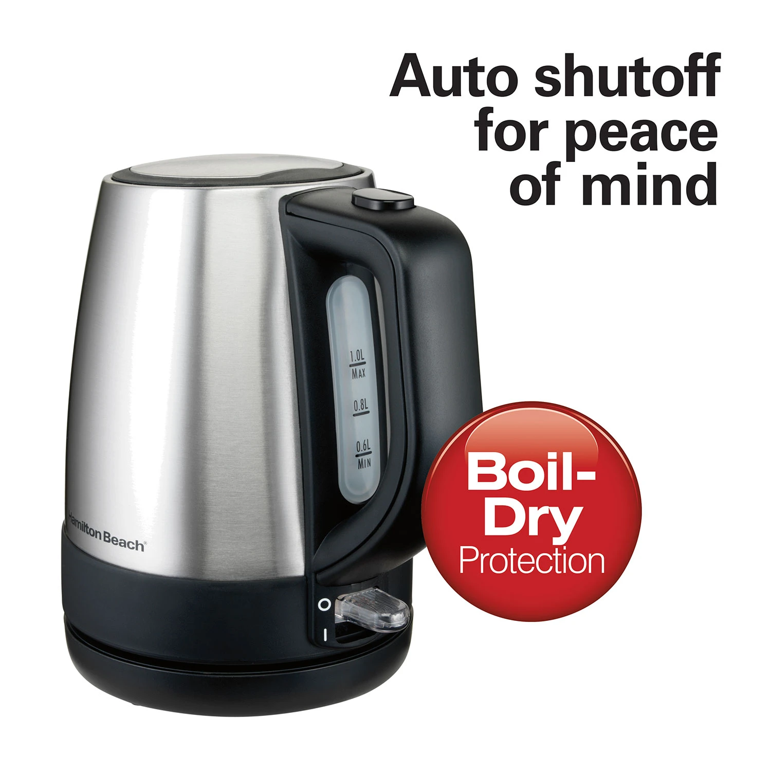 Recertified 1 Liter Stainless Steel Electric Kettle 3 Recertified 1 Liter Stainless Steel Electric Kettle - Image 3