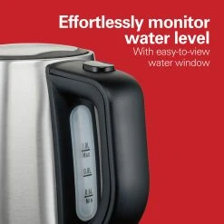 Recertified 1 Liter Stainless Steel Electric Kettle 12 Recertified 1 Liter Stainless Steel Electric Kettle -Kitchenware Sales Shop 40978 VPA 05