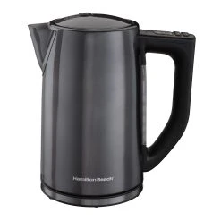Hamilton Beach 1.7 Liter Variable Temperature Electric Kettle, Black & Stainless Steel