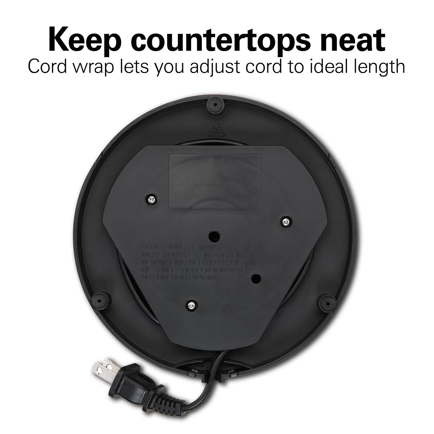 Hamilton Beach 1.7 Liter Variable Temperature Electric Kettle, Black & Stainless Steel 5 Hamilton Beach 1.7 Liter Variable Temperature Electric Kettle, Black & Stainless Steel - Image 5