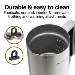 Hamilton Beach Milk Frother And Warmer Stainless Steel -Kitchenware Sales Shop 43560C VPA 06