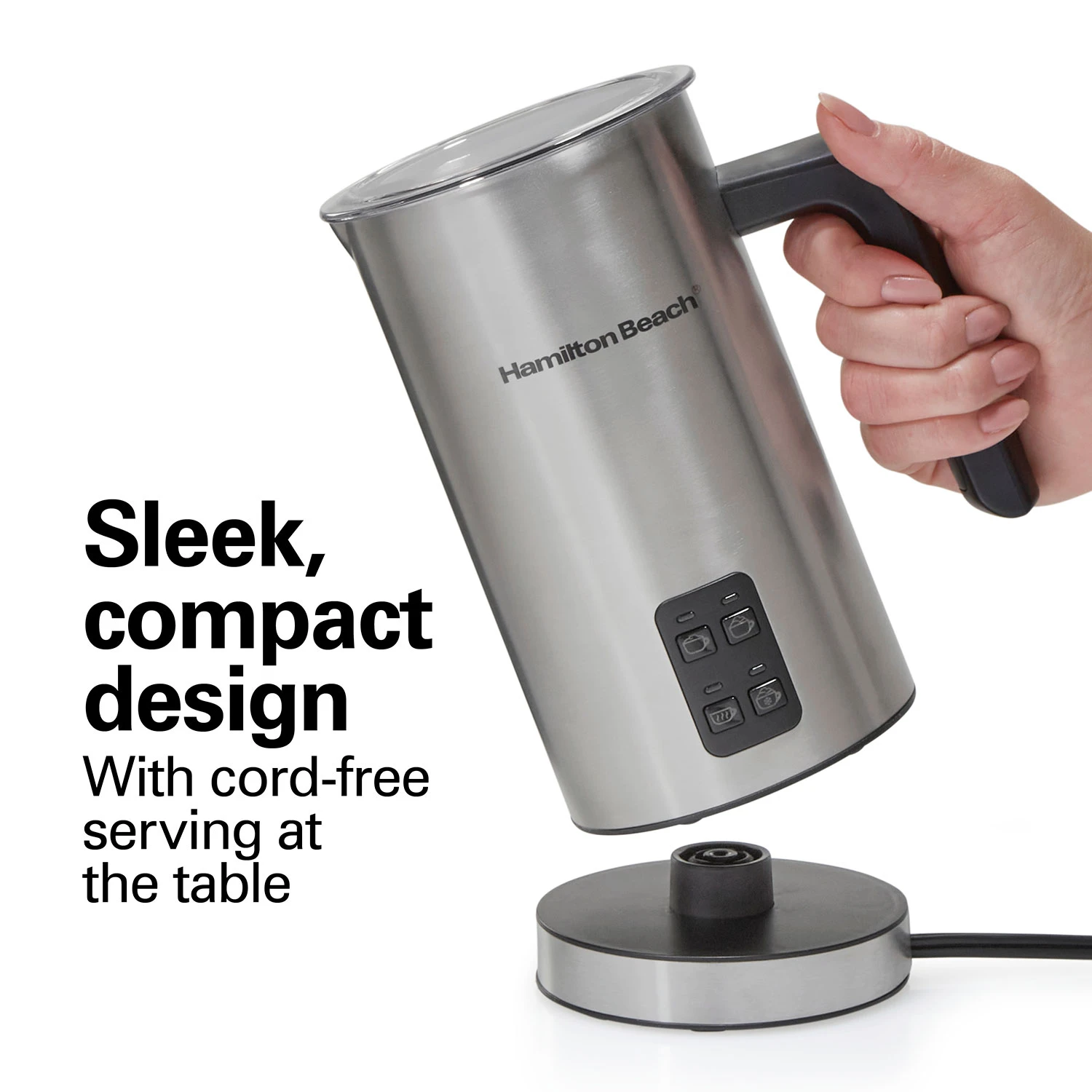 Milk Frother And Warmer, Stainless Steel 3 Milk Frother And Warmer, Stainless Steel - Image 3