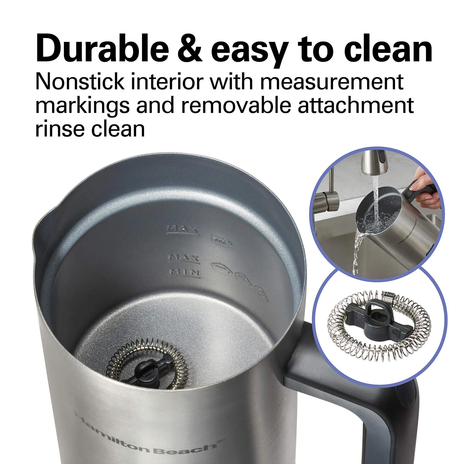 Milk Frother And Warmer, Stainless Steel 5 Milk Frother And Warmer, Stainless Steel - Image 5