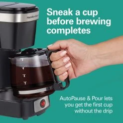 Hamilton Beach FrontFill® 5 Cup Compact Coffee Maker With Glass Carafe 14 Hamilton Beach FrontFill® 5 Cup Compact Coffee Maker With Glass Carafe -Kitchenware Sales Shop 46110 VPA 06