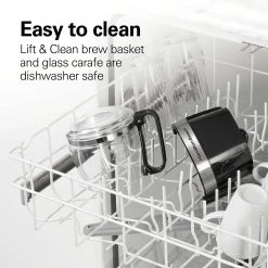 Hamilton Beach FrontFill® 5 Cup Compact Coffee Maker With Glass Carafe 15 Hamilton Beach FrontFill® 5 Cup Compact Coffee Maker With Glass Carafe -Kitchenware Sales Shop 46110 VPA 07