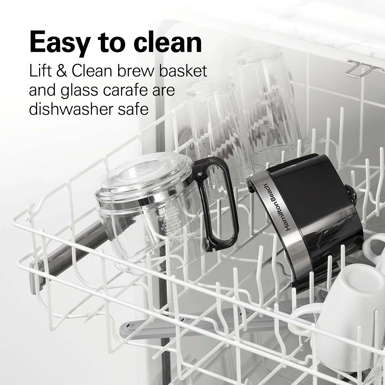 Hamilton Beach FrontFill® 5 Cup Compact Coffee Maker With Glass Carafe 7 Hamilton Beach FrontFill® 5 Cup Compact Coffee Maker With Glass Carafe - Image 7