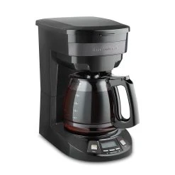 Hamilton Beach 12 Cup Programmable Coffee Maker, Black And Stainless Steel