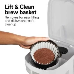 Hamilton Beach 12 Cup Programmable Coffee Maker, White -Kitchenware Sales Shop 46294 VPA 07