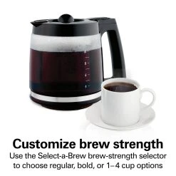 Hamilton Beach Front-Fill® 12 Cup Programmable Coffee Maker With Swing-Out Basket 12 Hamilton Beach Front-Fill® 12 Cup Programmable Coffee Maker With Swing-Out Basket -Kitchenware Sales Shop 46310 VPA 05