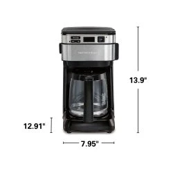 Hamilton Beach Front-Fill® 12 Cup Programmable Coffee Maker With Swing-Out Basket 15 Hamilton Beach Front-Fill® 12 Cup Programmable Coffee Maker With Swing-Out Basket -Kitchenware Sales Shop 46310 VPA 08