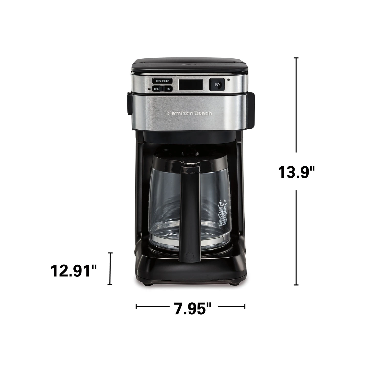 Hamilton Beach Front-Fill® 12 Cup Programmable Coffee Maker With Swing-Out Basket 8 Hamilton Beach Front-Fill® 12 Cup Programmable Coffee Maker With Swing-Out Basket - Image 8