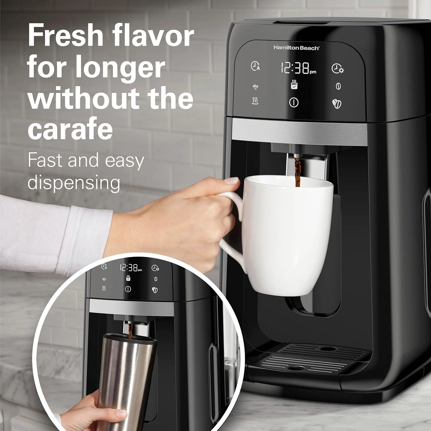 One Press® Dispensing Coffee Maker, 14 Cup 2 One Press® Dispensing Coffee Maker, 14 Cup - Image 2