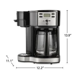 2-Way Programmable Coffee Maker, Stainless -Kitchenware Sales Shop 47650 VPA 08