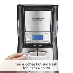 Hamilton Beach BrewStation® 12 Cup Coffee Maker Black & Stainless -Kitchenware Sales Shop 48465 04TOI