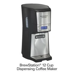 Hamilton Beach BrewStation® 12 Cup Coffee Maker Black & Stainless -Kitchenware Sales Shop 48465 08TOI
