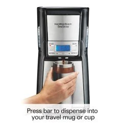 Hamilton Beach BrewStation® 12 Cup Programmable Coffee Maker Black & Stainless -Kitchenware Sales Shop 48465 BrewStation CoffeeMaker SummitUltra 05