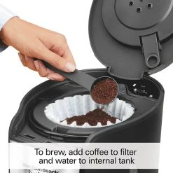 Hamilton Beach BrewStation® 12 Cup Programmable Coffee Maker Black & Stainless -Kitchenware Sales Shop 48465 BrewStation CoffeeMaker SummitUltra 07