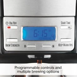 Hamilton Beach BrewStation® 12 Cup Programmable Coffee Maker Black & Stainless -Kitchenware Sales Shop 48465 BrewStation CoffeeMaker SummitUltra 08