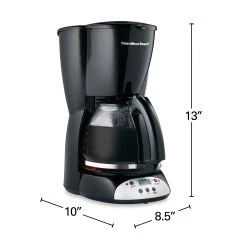 Hamilton Beach 12 Cup Programmable Coffee Maker For Cone Filters -Kitchenware Sales Shop 49465R VPA 08