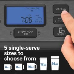 FlexBrew® Trio Coffee Maker, Black Stainless -Kitchenware Sales Shop 49916 VPA 06