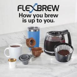 FlexBrew® Trio Coffee Maker, Black Stainless -Kitchenware Sales Shop 49916 VPA 07